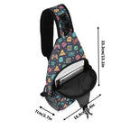 Video Game Chest Crossbody Bag with Adjustable Strap Chest Crossbody Bag Games Printed Offshore Retro