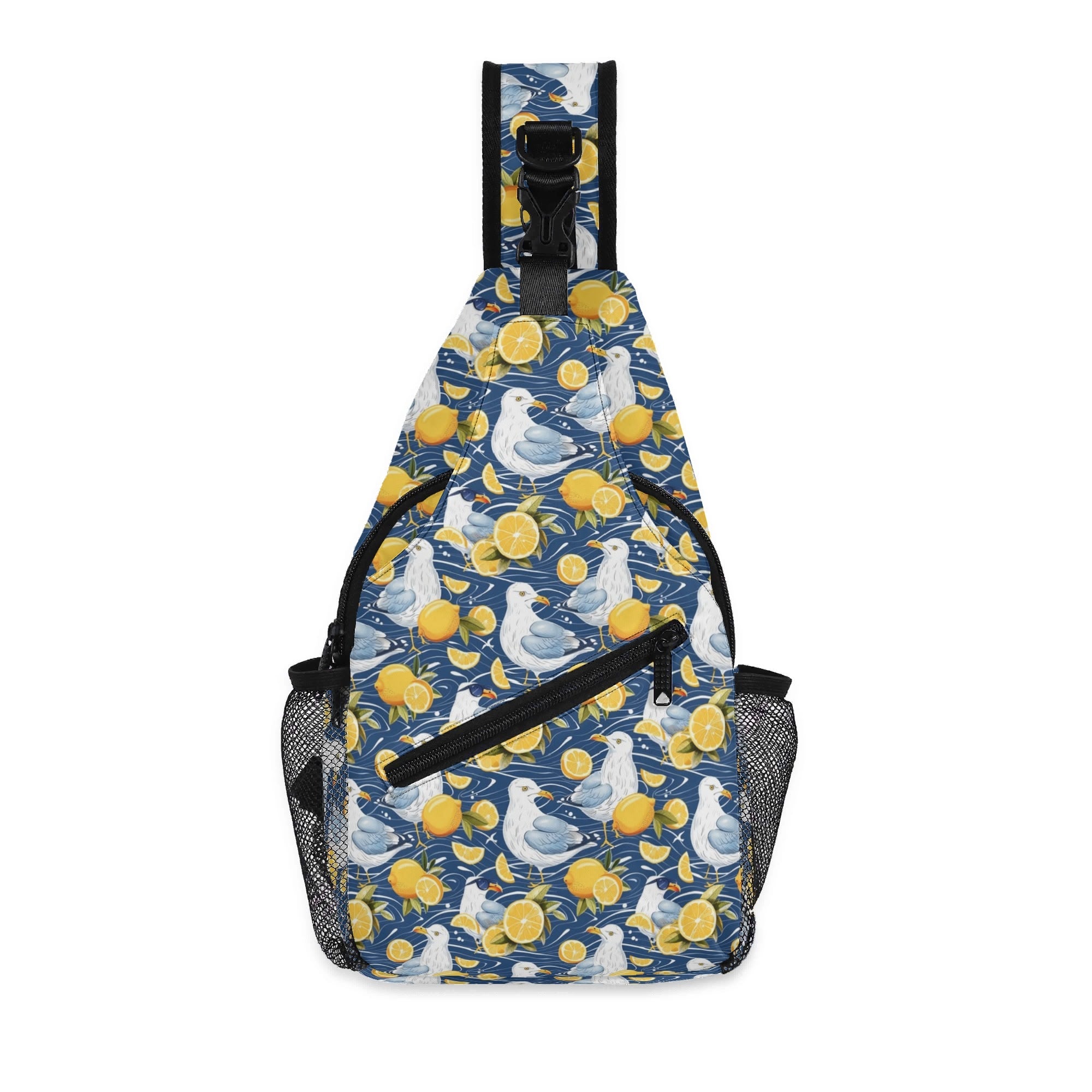 Lemon Seagull Chest Crossbody Bag with Adjustable Strap Default Title Chest Crossbody Bag animal Printed Offshore