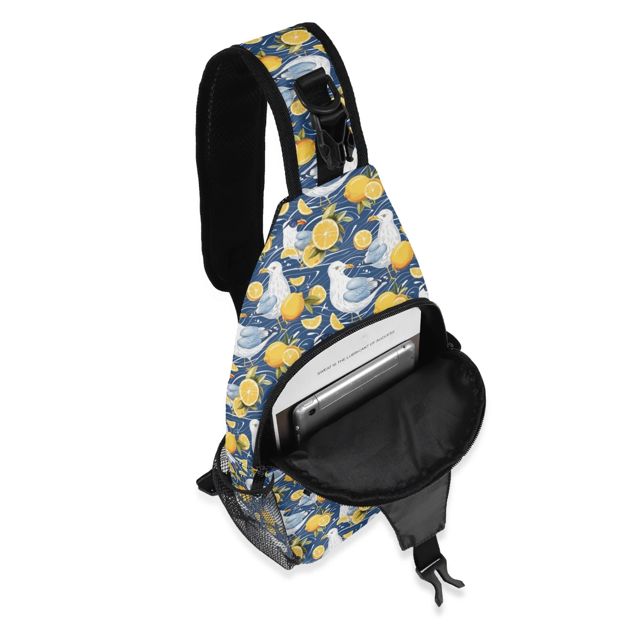 Lemon Seagull Chest Crossbody Bag with Adjustable Strap Chest Crossbody Bag animal Printed Offshore