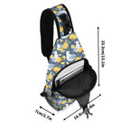 Lemon Seagull Chest Crossbody Bag with Adjustable Strap Chest Crossbody Bag animal Printed Offshore