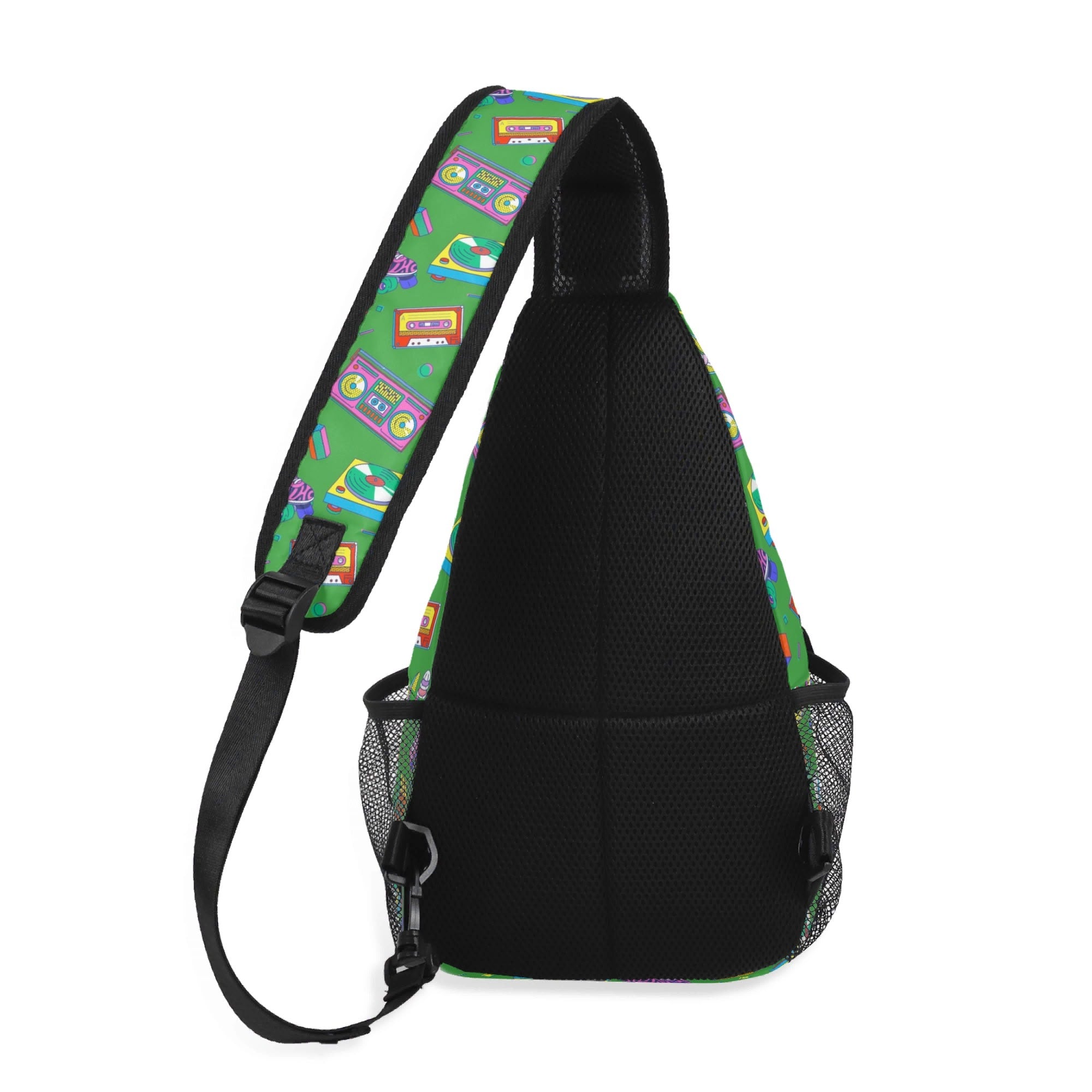 Bright 80s - Chest Crossbody Bag with Adjustable Strap Chest Crossbody Bag Printed Offshore Retro