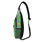 Bright 80s Chest Crossbody Bag with Adjustable Strap Chest Crossbody Bag Printed Offshore Retro