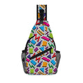 Graphic 80s Chest Crossbody Bag with Adjustable Strap Default Title Chest Crossbody Bag Printed Offshore Retro