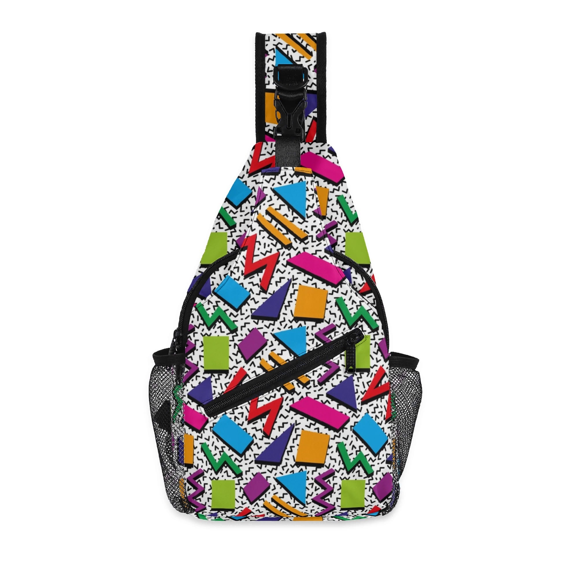 Graphic 80s - Chest Crossbody Bag with Adjustable Strap Default Title Chest Crossbody Bag Printed Offshore Retro