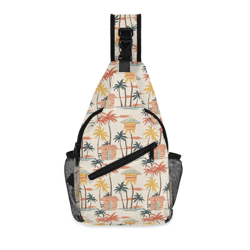 Beach Shack Chest Crossbody Bag with Adjustable Strap Default Title Chest Crossbody Bag Printed Offshore Surf