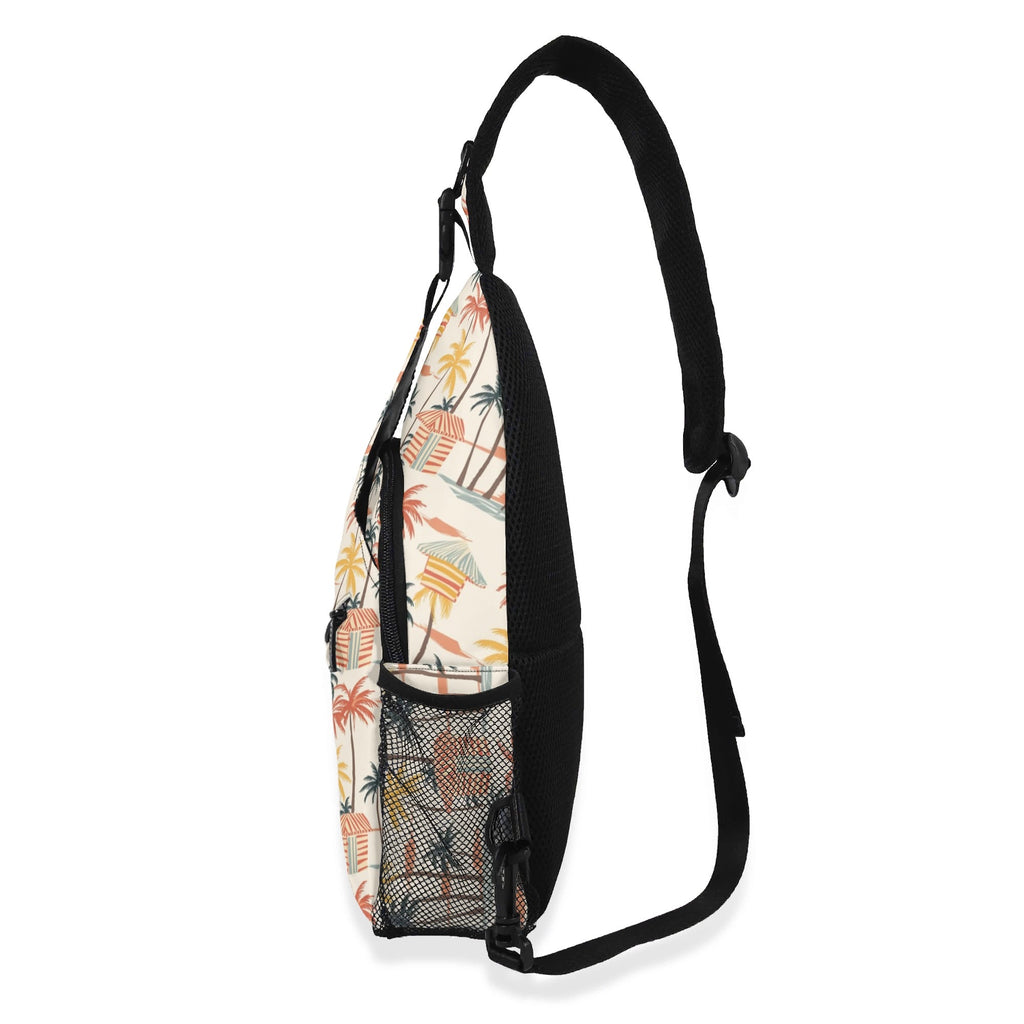Beach Shack Chest Crossbody Bag with Adjustable Strap Chest Crossbody Bag Printed Offshore Surf