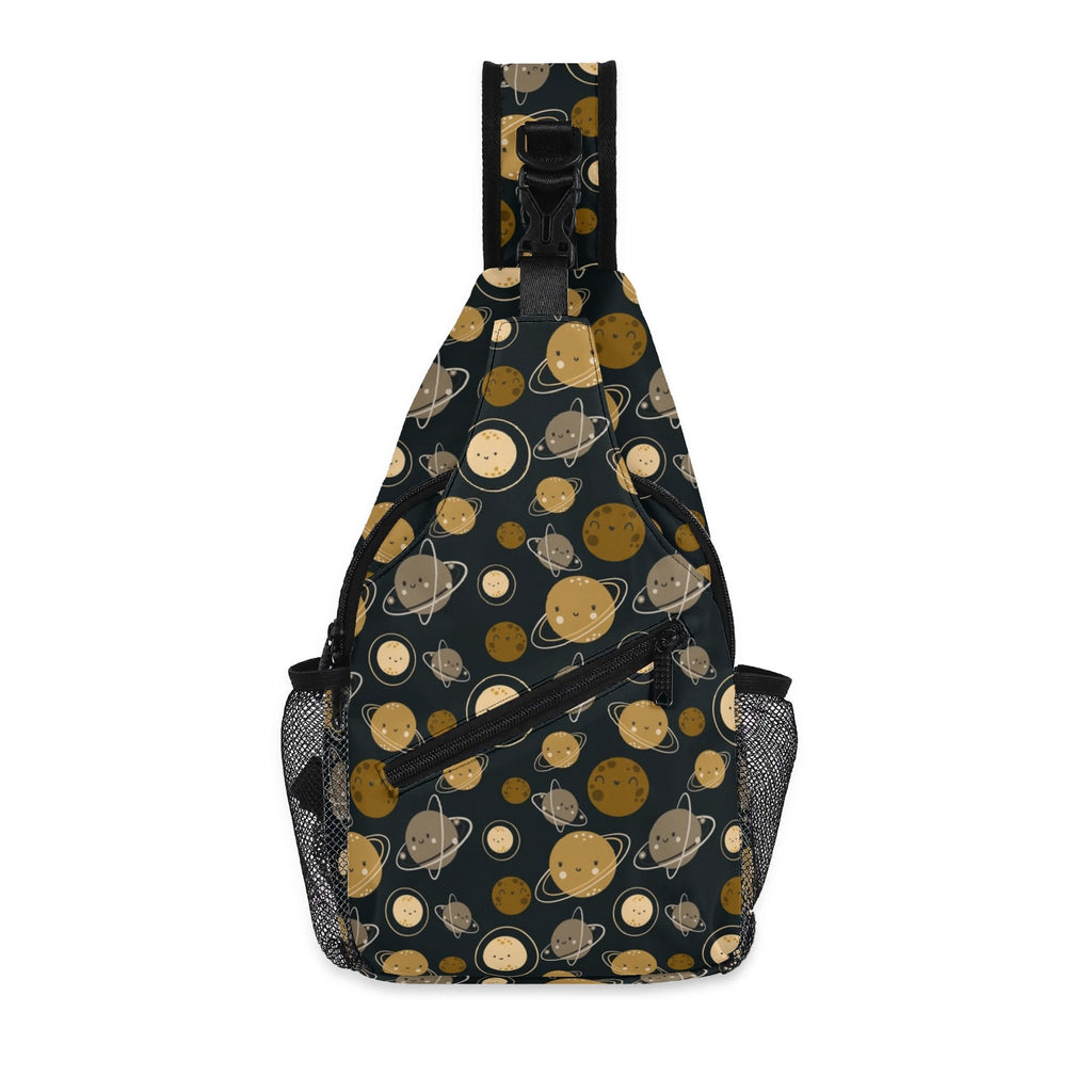 Planets Chest Crossbody Bag with Adjustable Strap Default Title Chest Crossbody Bag Printed Offshore Space