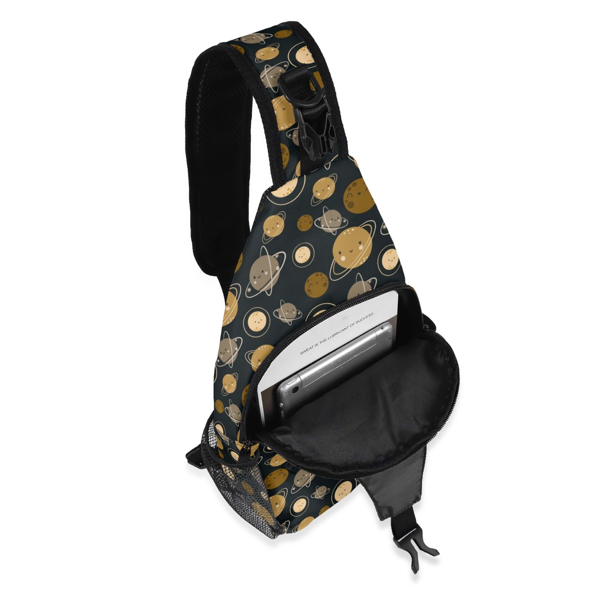 Planets Chest Crossbody Bag with Adjustable Strap Chest Crossbody Bag Printed Offshore Space