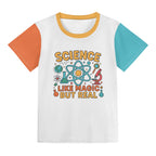 Science, Like Magic But Real Kids Loose Fit Short Sleeve T-Shirt Kid's Full Print T-shirt Printed Offshore Science