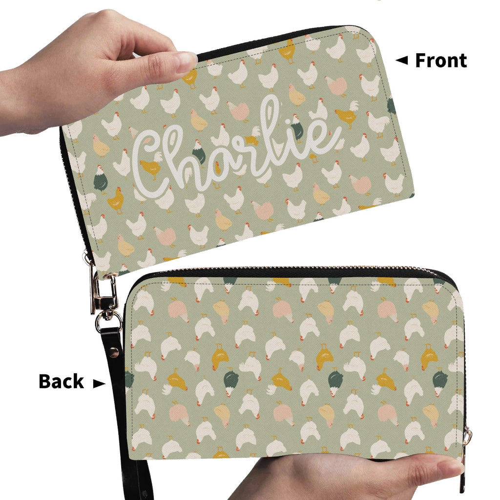 Personalised Chicken Life Twill (PU) Wallet Personalised Wallet animal Printed Offshore