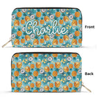 Personalised Pineapple Coconut Twill (PU) Wallet White Personalised Wallet Food Printed Offshore