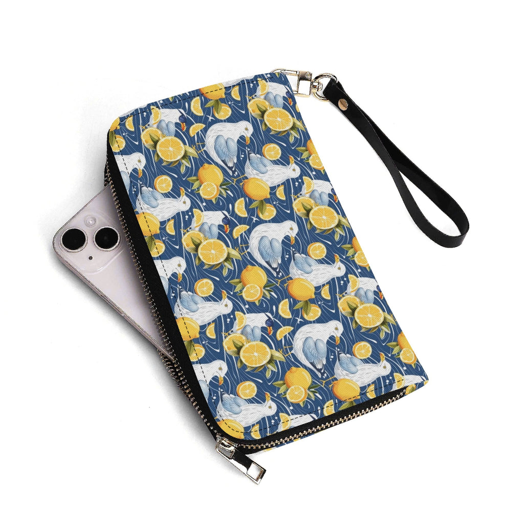Personalised Lemon Seagull Twill (PU) Wallet Personalised Wallet animal Printed Offshore