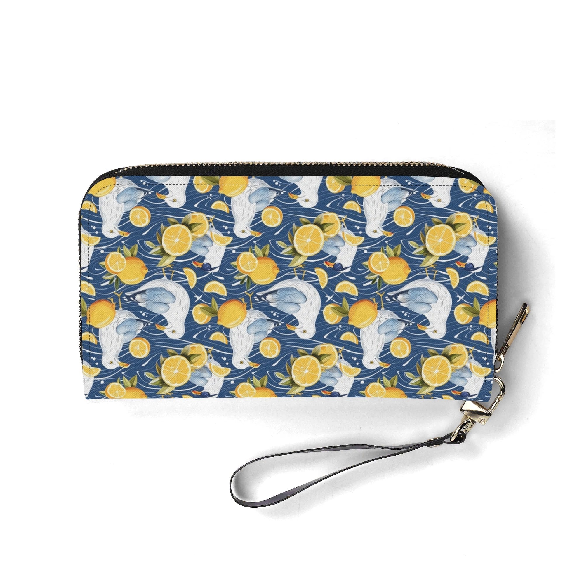 Personalised Lemon Seagull Twill (PU) Wallet Personalised Wallet animal Printed Offshore
