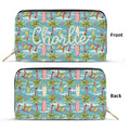 Personalised Summer Surf Twill (PU) Wallet Black Personalised Wallet Printed Offshore Surf