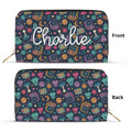 Personalised Space Arcade Twill (PU) Wallet Black Personalised Wallet Games Printed Offshore Retro Space