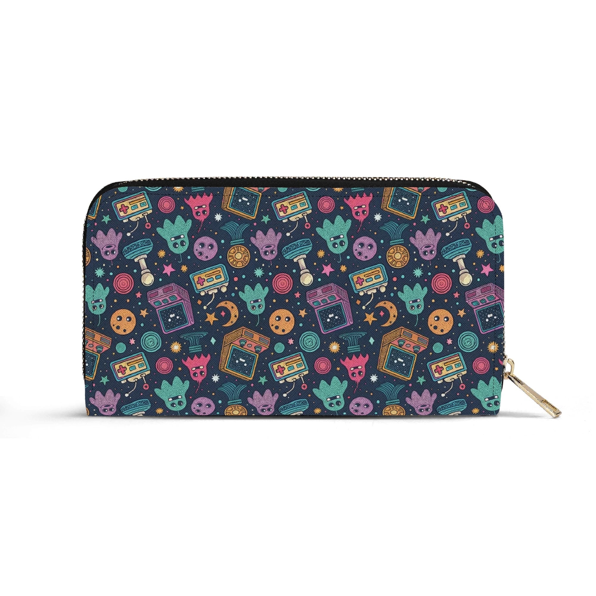 Personalised Space Arcade Twill (PU) Wallet Personalised Wallet Games Printed Offshore Retro Space