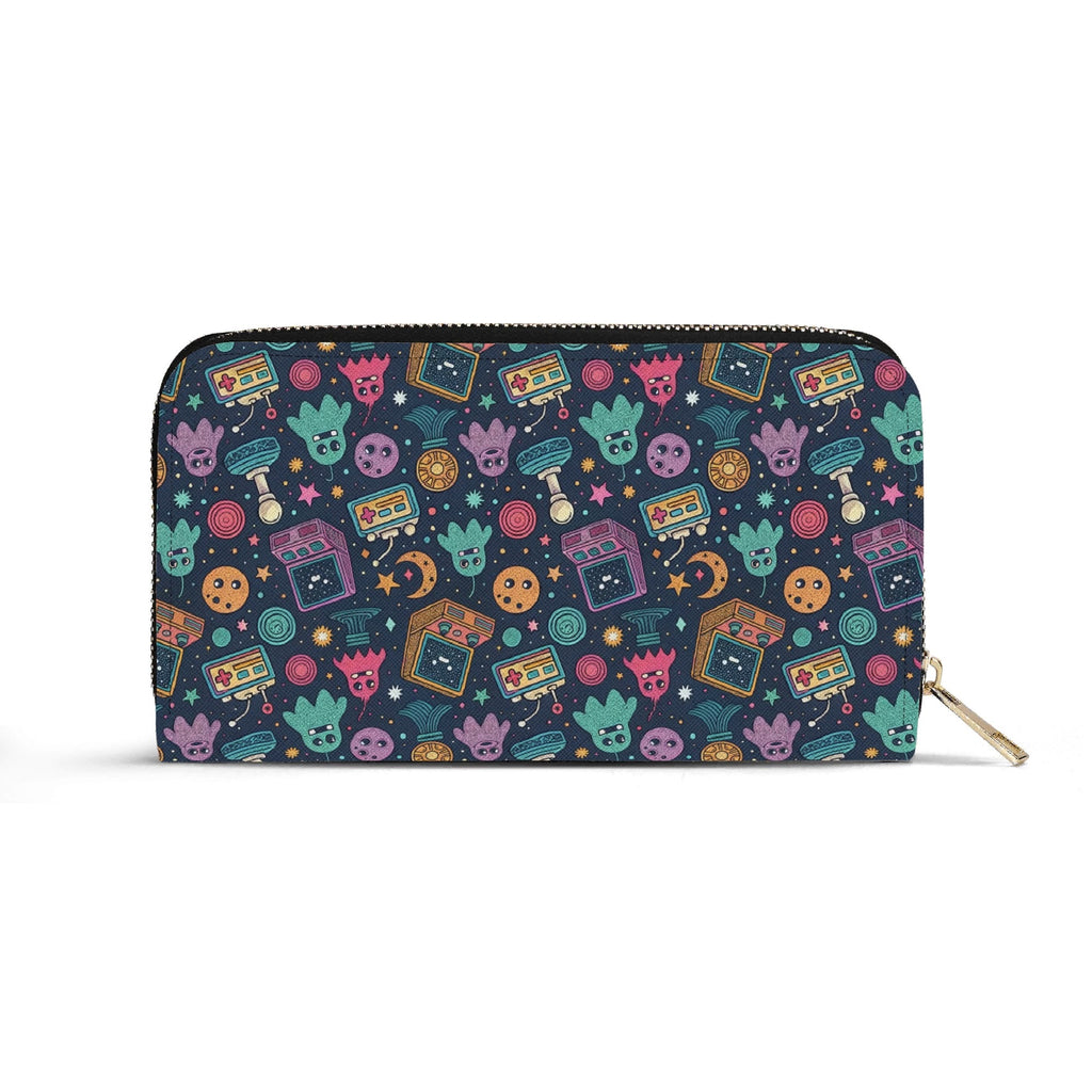 Personalised Space Arcade Twill (PU) Wallet Personalised Wallet Games Printed Offshore Retro Space