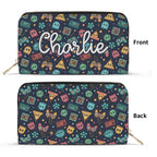 Personalised Video Game Twill (PU) Wallet Black Personalised Wallet Games Printed Offshore Retro