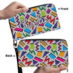Personalised Graphic 80s Twill (PU) Wallet Personalised Wallet Printed Offshore Retro