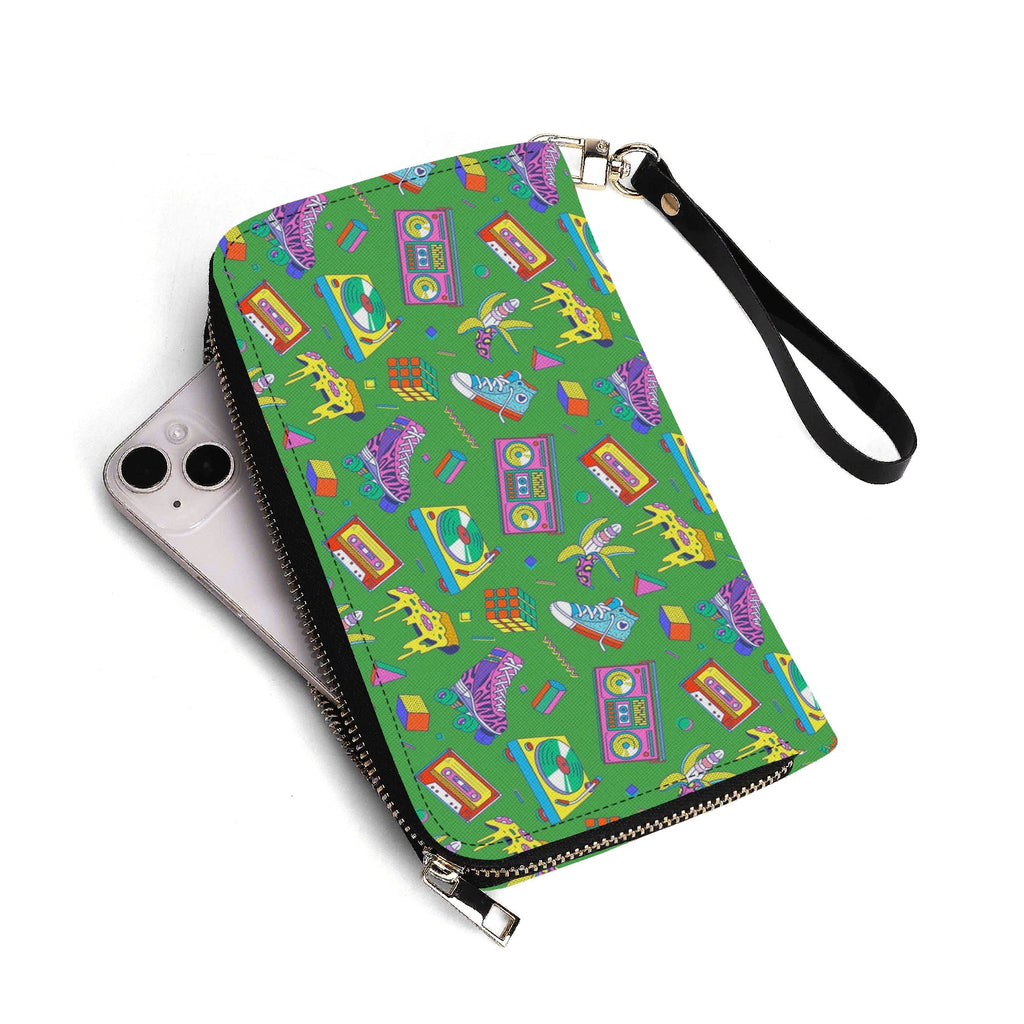 Personalised Bright 80s Twill (PU) Wallet Personalised Wallet Printed Offshore Retro