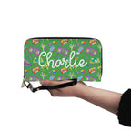 Personalised Bright 80s Twill (PU) Wallet Personalised Wallet Printed Offshore Retro