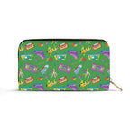 Personalised Bright 80s Twill (PU) Wallet Personalised Wallet Printed Offshore Retro