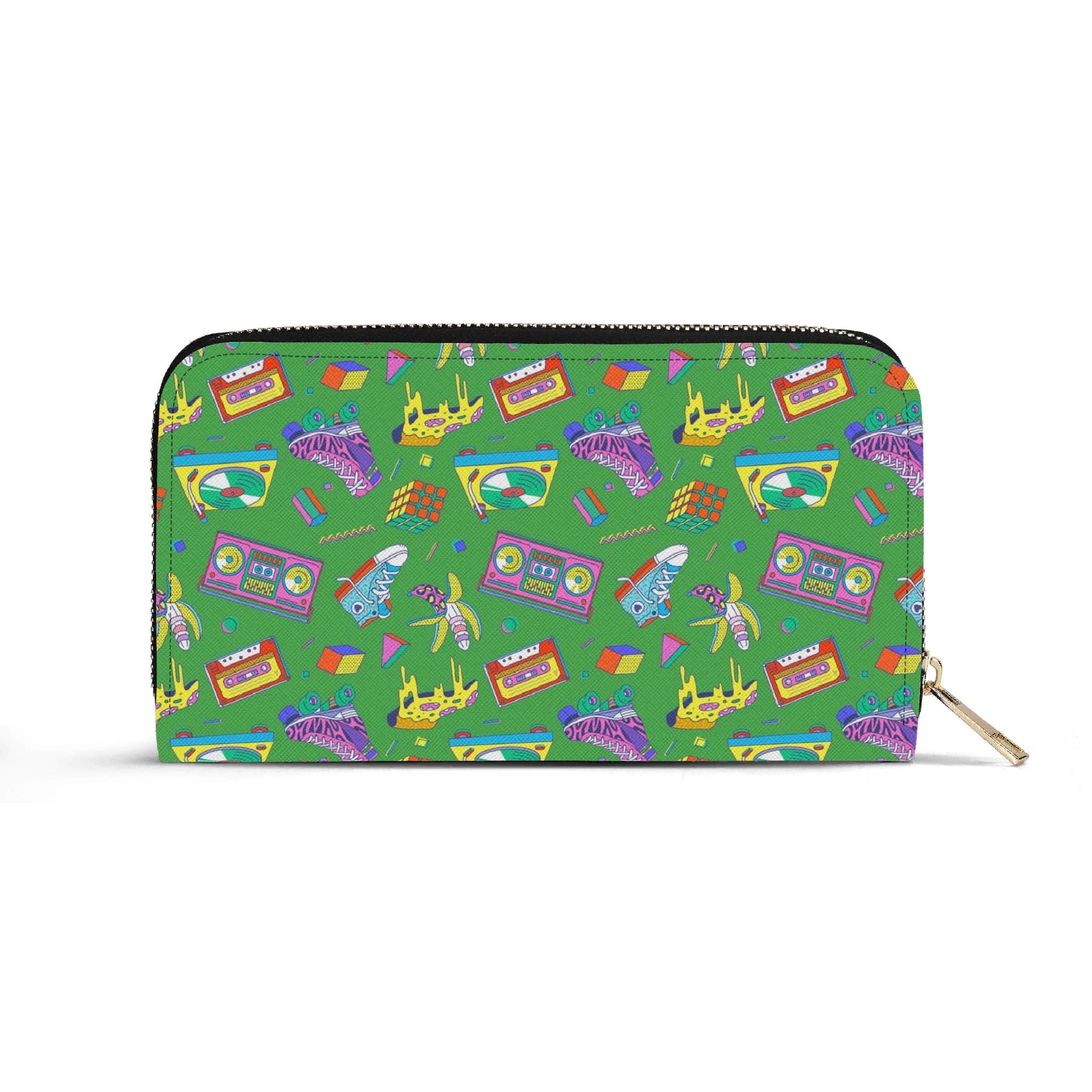 Personalised Bright 80s Twill (PU) Wallet Personalised Wallet Printed Offshore Retro