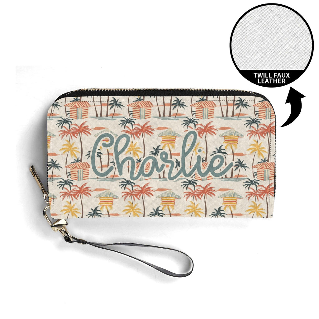 Personalised Beach Shack Twill (PU) Wallet Personalised Wallet Printed Offshore Surf