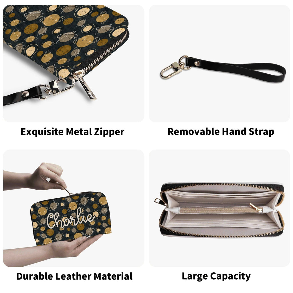 Personalised Planets Twill (PU) Wallet Personalised Wallet Printed Offshore Space