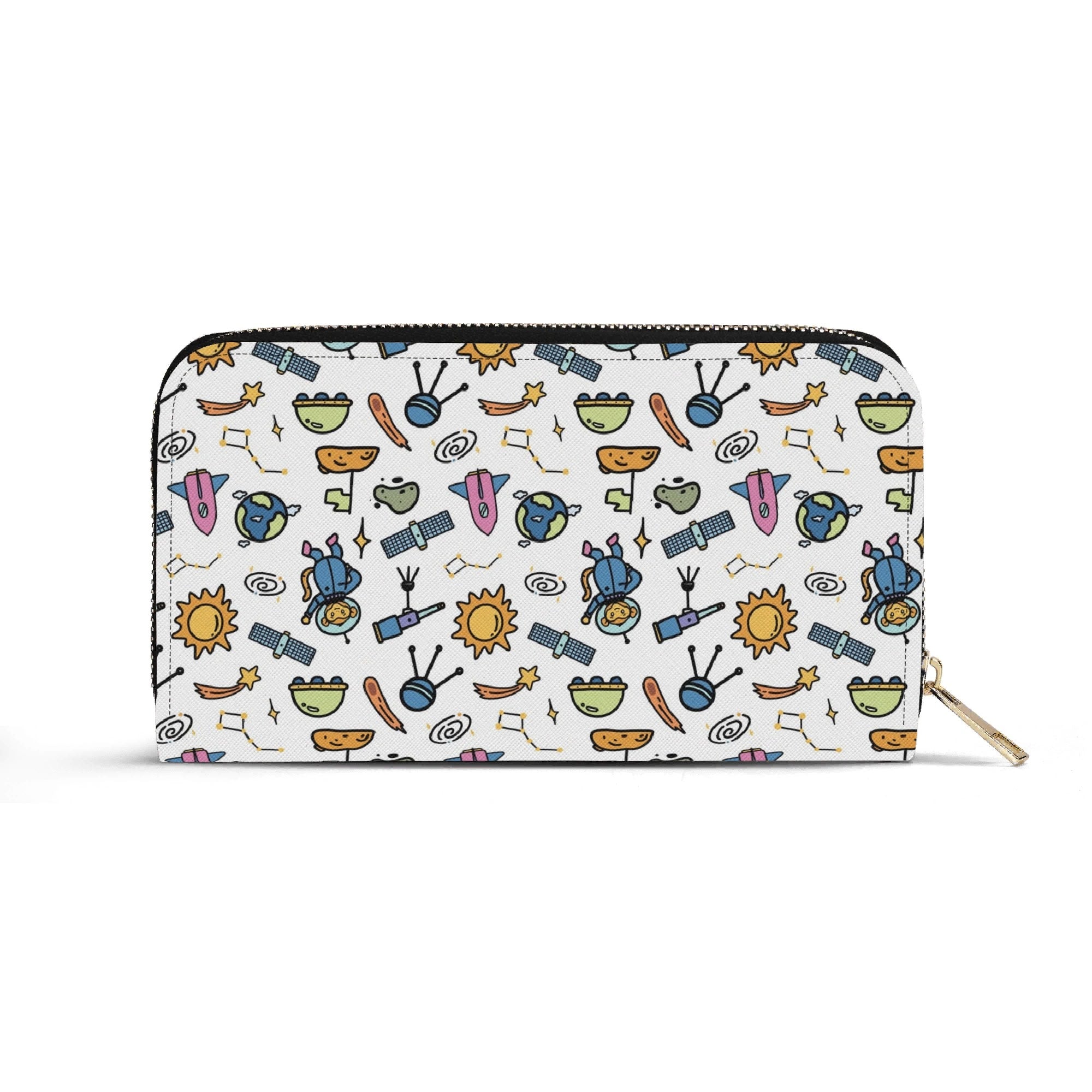 Personalised Monkey Astronaut In Space Twill (PU) Wallet Personalised Wallet Printed Offshore Space