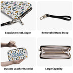 Personalised Monkey Astronaut In Space Twill (PU) Wallet Personalised Wallet Printed Offshore Space