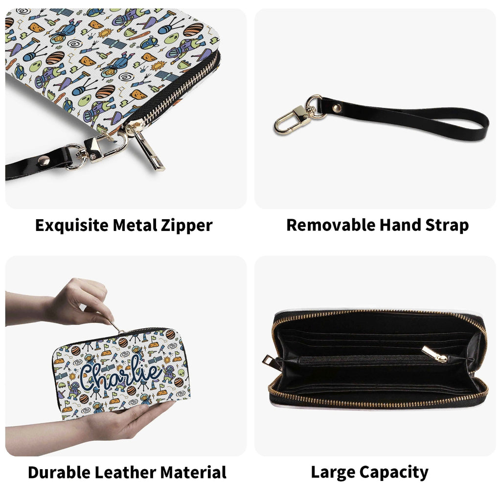 Personalised All About Space Twill (PU) Wallet Personalised Wallet Printed Offshore Space