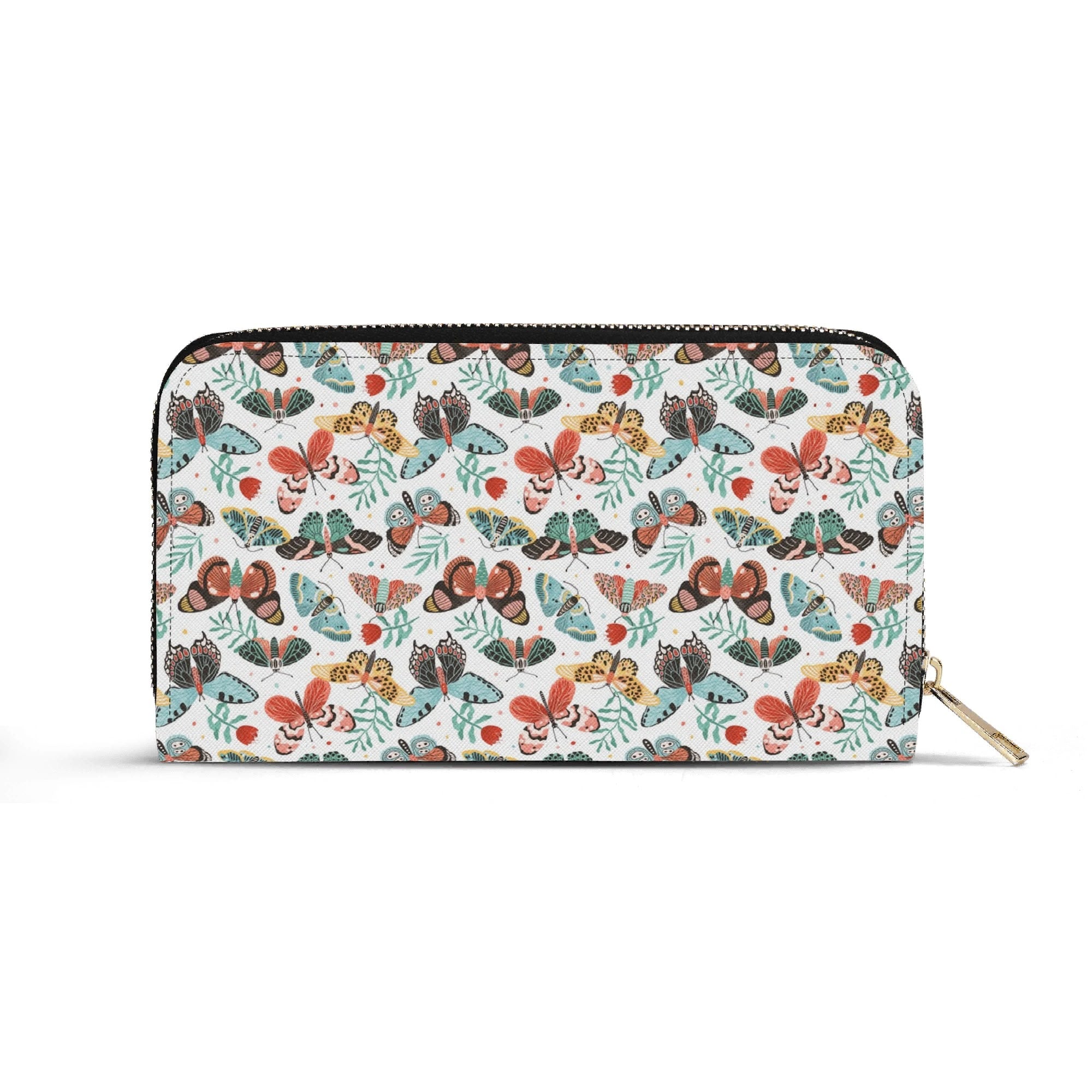 Personalised Pretty Moths And Butterflies Twill (PU) Wallet Personalised Wallet Printed Offshore