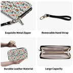 Personalised Pretty Moths And Butterflies Twill (PU) Wallet Personalised Wallet Printed Offshore