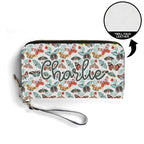 Personalised Pretty Moths And Butterflies Twill (PU) Wallet Personalised Wallet Printed Offshore