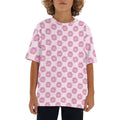 Cat Doughnuts Kids Loose Fit Short Sleeve T-Shirt XL Kid's Full Print T-shirt animal Food Printed Offshore