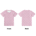 Cat Doughnuts Kids Loose Fit Short Sleeve T-Shirt Kid's Full Print T-shirt animal Food Printed Offshore