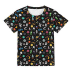 Kids Space Kids Loose Fit Short Sleeve T-Shirt Kid's Full Print T-shirt Printed Offshore Space