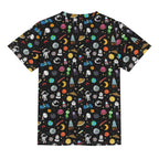 Kids Space Kids Loose Fit Short Sleeve T-Shirt Kid's Full Print T-shirt Printed Offshore Space