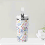 Personalised Under The Sea 20oz Stainless Steel Tumbler Screw On Lid With Straw Personalised 20oz Tumbler with Top Handle animal Ocean Printed Offshore