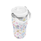 Personalised Under The Sea 20oz Stainless Steel Tumbler Screw On Lid With Straw Personalised 20oz Tumbler with Top Handle animal Ocean Printed Offshore