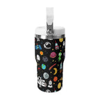 Personalised Kids Space 20oz Stainless Steel Tumbler Screw On Lid With Straw Personalised 20oz Tumbler with Top Handle Printed Offshore Space