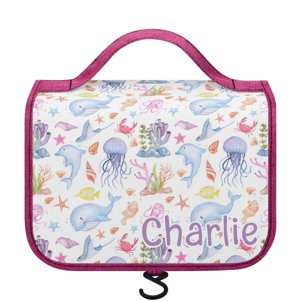 Personalised Under The Sea Toiletry Cosmetic Travel Bag Default Title Personalised Cosmetic / Toiletry Bag animal Ocean Printed Offshore