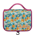Personalised Pineapple Coconut Toiletry Cosmetic Travel Bag Default Title Personalised Cosmetic / Toiletry Bag Food Printed Offshore