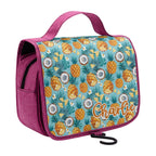 Personalised Pineapple Coconut Toiletry Cosmetic Travel Bag Personalised Cosmetic / Toiletry Bag Food Printed Offshore