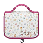 Personalised Paw Print Toiletry Cosmetic Travel Bag Default Title Personalised Cosmetic / Toiletry Bag animal Printed Offshore