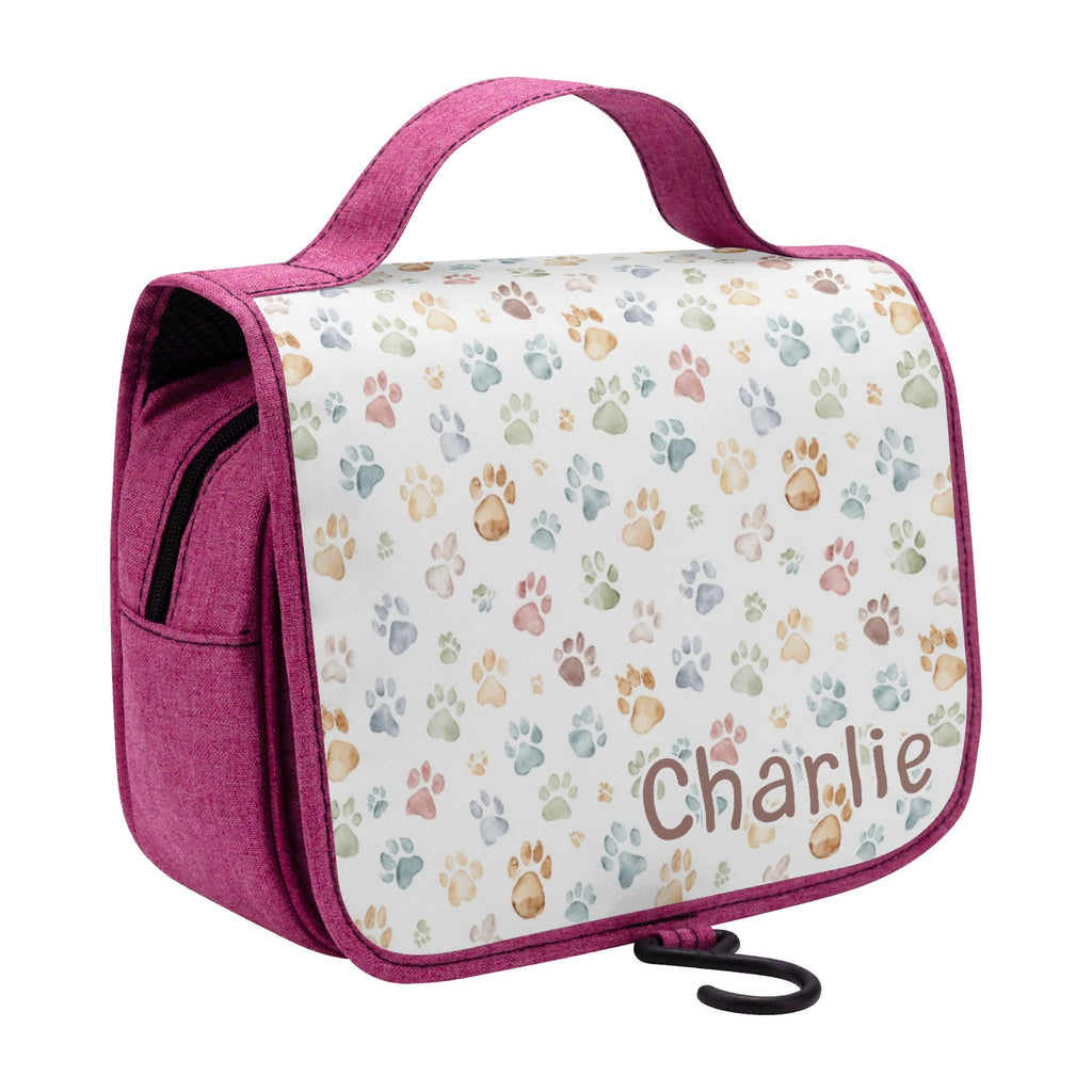 Personalised Paw Print Toiletry Cosmetic Travel Bag Personalised Cosmetic / Toiletry Bag animal Printed Offshore