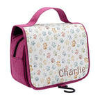 Personalised Paw Print Toiletry Cosmetic Travel Bag Personalised Cosmetic / Toiletry Bag animal Printed Offshore