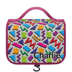 Personalised Graphic 80s Toiletry Cosmetic Travel Bag Default Title Personalised Cosmetic / Toiletry Bag Printed Offshore Retro