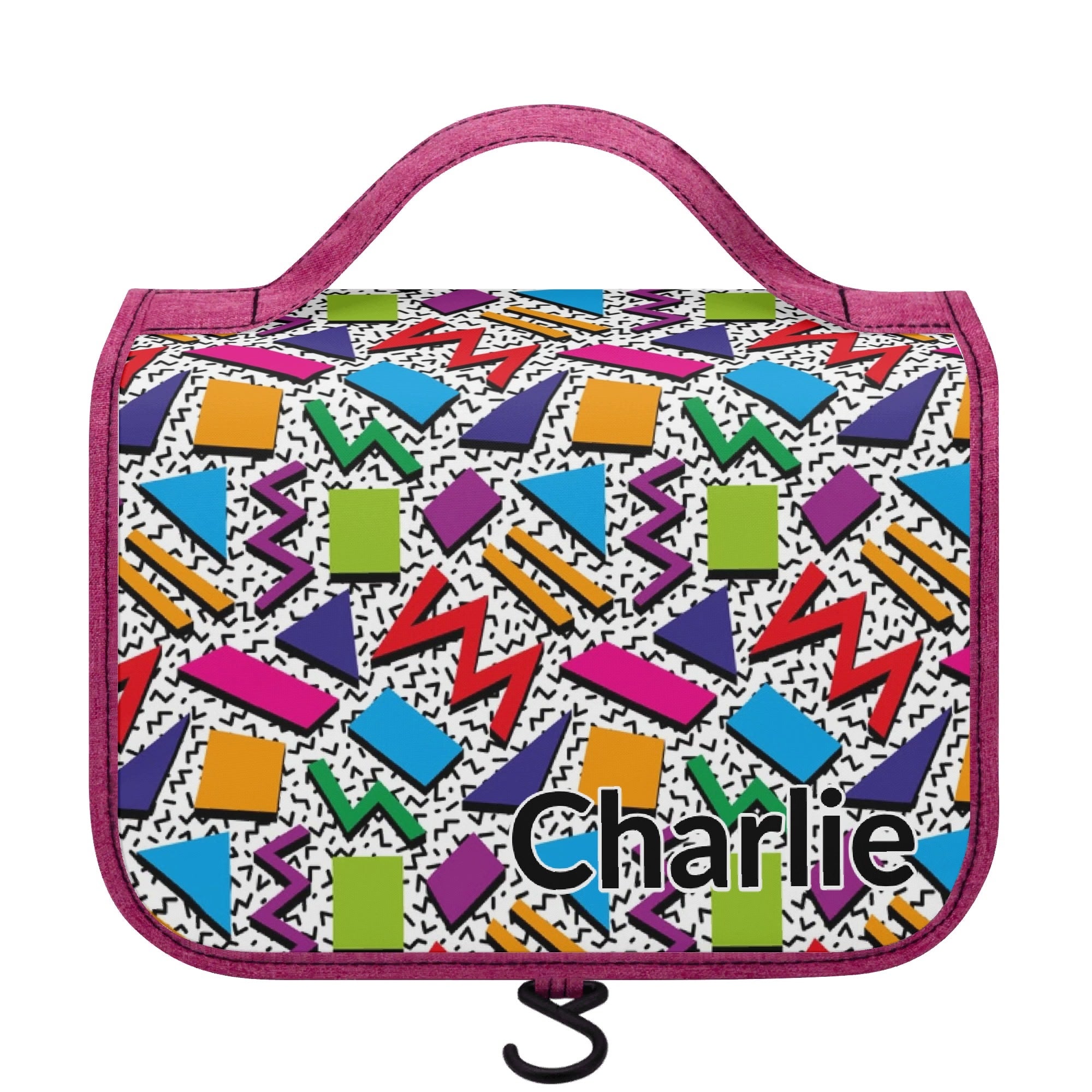 Personalised - Graphic 80s - Toiletry Cosmetic Travel Bag Default Title Personalised Cosmetic / Toiletry Bag Printed Offshore Retro